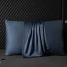 100% Natural Mulberry Silk Pillowcases - Navy Blue