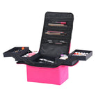 4-Tier Professional Cosmetic Case | Makeup Organizer Pink