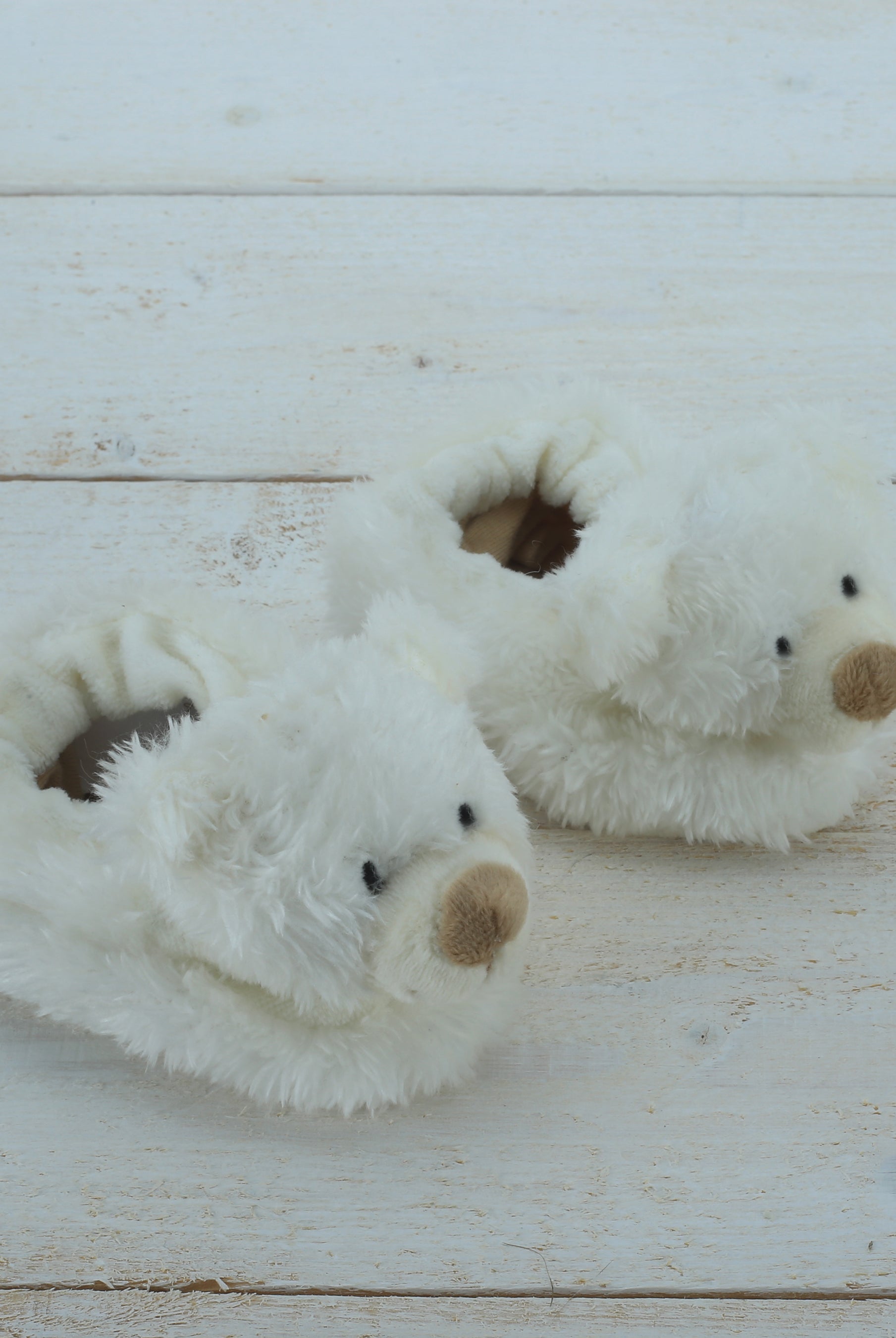 Plush Bear Baby Slippers (0-6 Months)