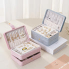 Compact Velvet Jewellery Box