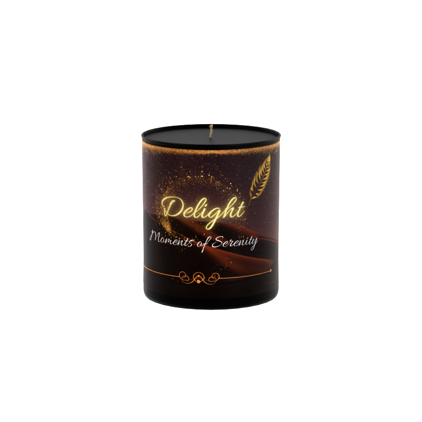 Dark Noir Black Candle - Delight, 200g