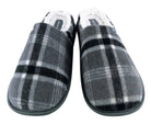 Dunlop Checked Mule Slippers Grey