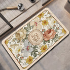 Floral Diatom Quick-Dry Bath Mat