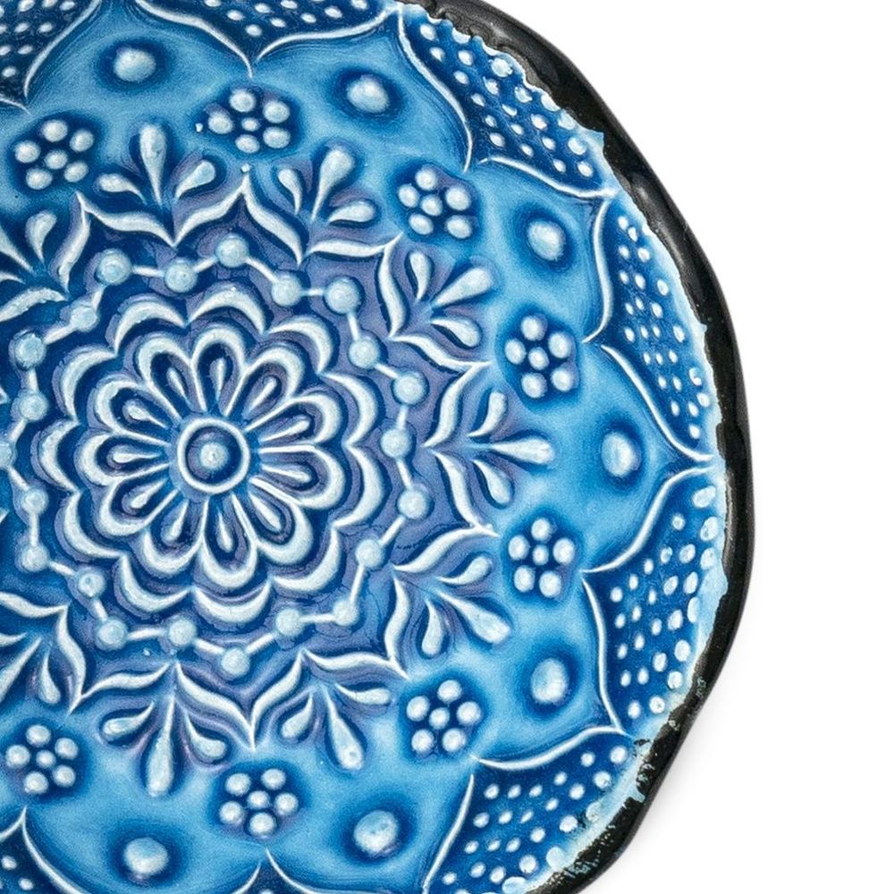 Handcrafted Blue Ceramic Bowl