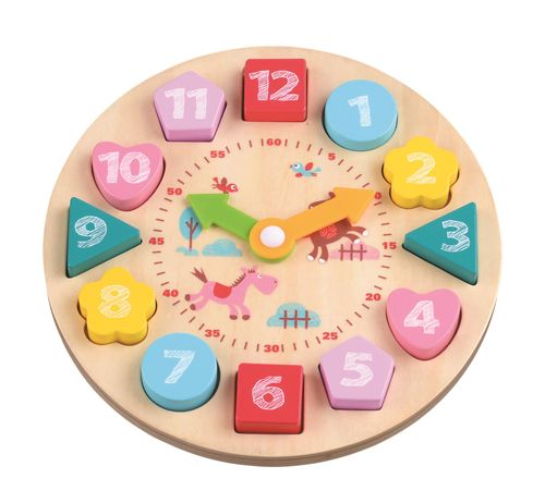 Lelin Wooden Teaching Clock