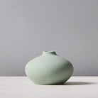 Morandi-Inspired Matte Ceramic Vase - Green