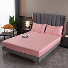 Pink 100% Natural Mulberry Silk Luxury Deep Fitted Bed Sheet