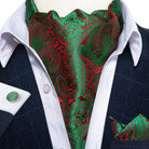 Men's Silk Cravat Set with Cufflinks and Pocket Square