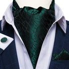 Men's Silk Cravat Set with Cufflinks and Pocket Square