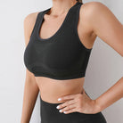 Black Women's Gym and Yoga Outfit (closer)