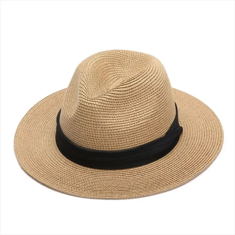 Brown Men's Beach Panama Hat