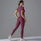 Seamless Workout Two-Piece Set Burgundy