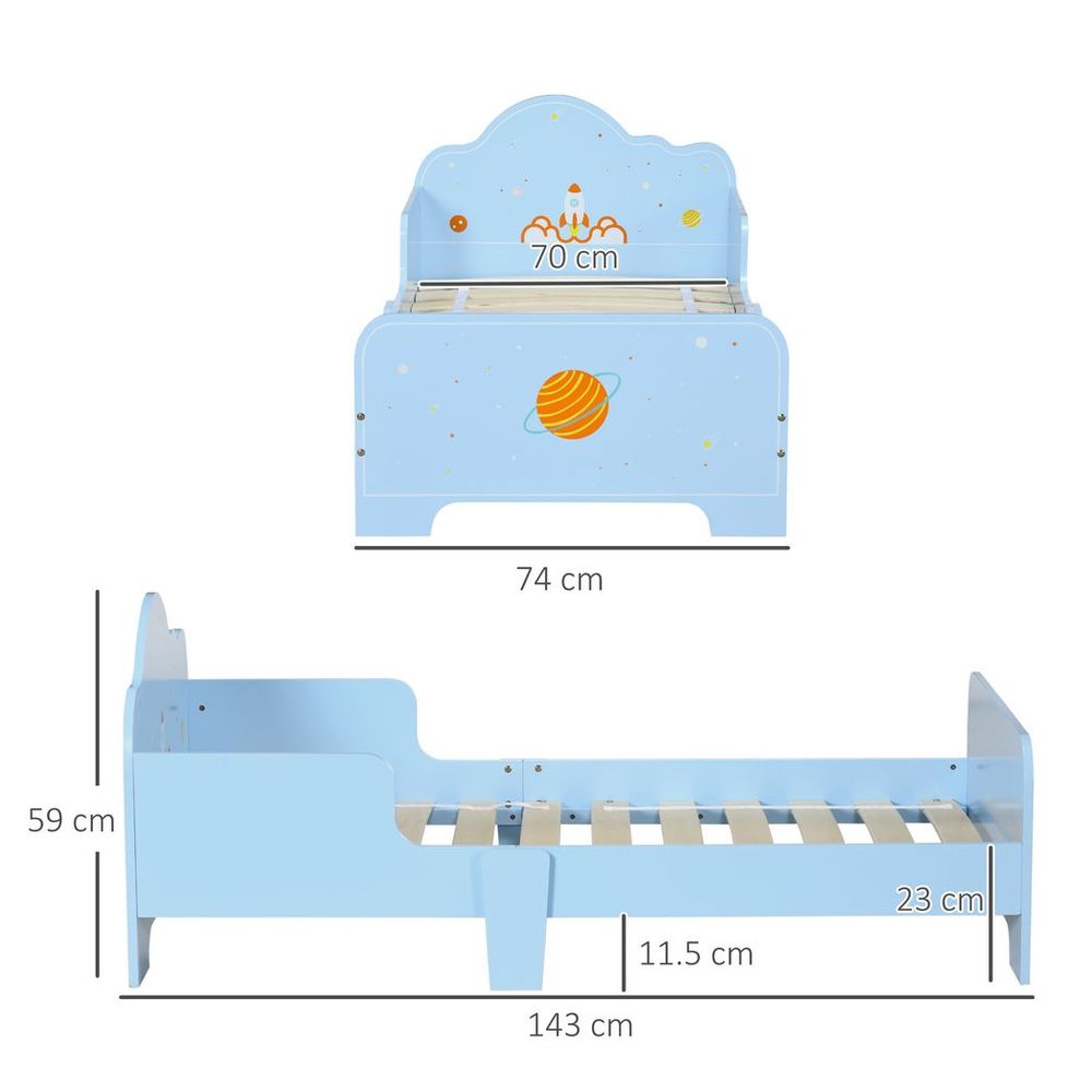 Space-themed Toddler Bed