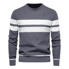 Stylish O-Neck Men's Jumper Grey