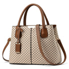 Stylish Plaid Women's Tote Handbag