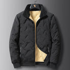 Stylish Warm Padded Men's Jacket Black